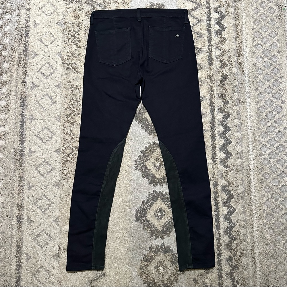 Rag & Bone Midnight Lamb Skin Skinny Jeans 27